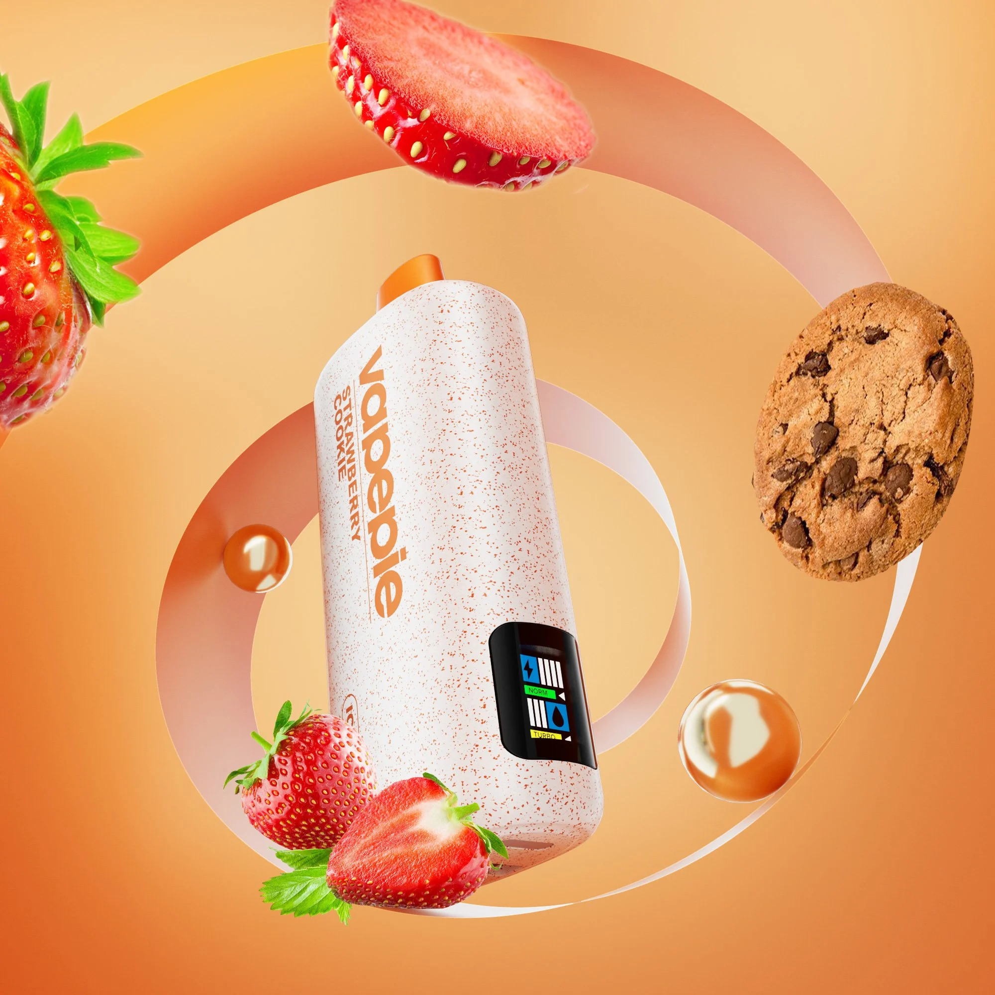 Luxury Meets Vapor: The Ultimate Guide to Premium Metallic Devices and How to Choose Your Perfect Investment 4 Luxury gold vape device displaying strawberry cookie flavor profile