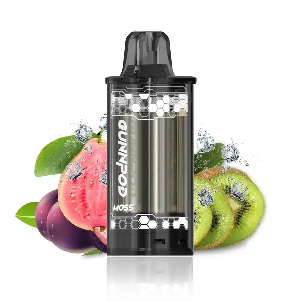 4616306946 Gunnpod Moss Kiwi Passion Fruit Guava Ice "Pod Only" 8000 - Image 1
