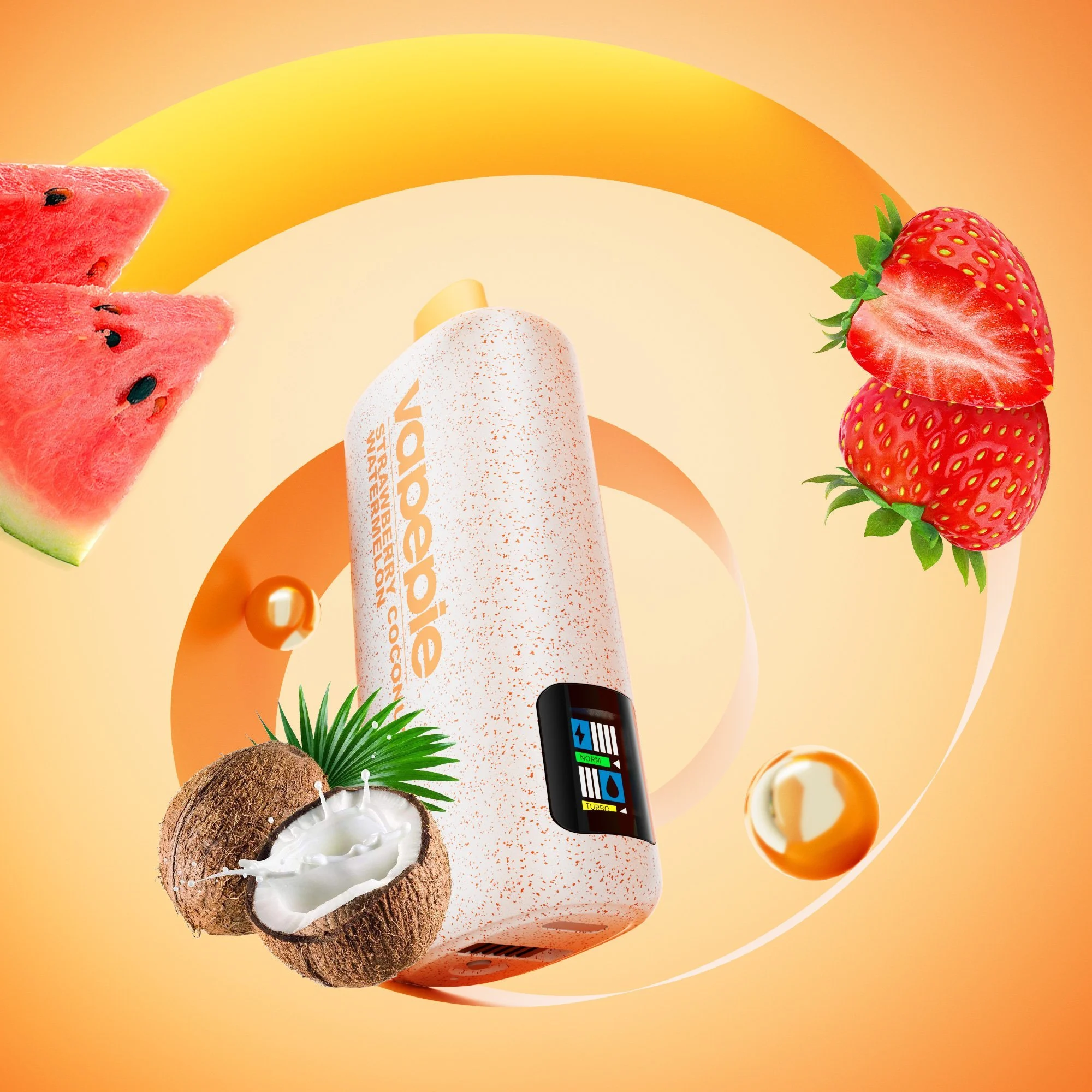 Luxury Meets Vapor: The Ultimate Guide to Premium Metallic Devices and How to Choose Your Perfect Investment 2 Premium gold vape device with strawberry coconut watermelon flavor