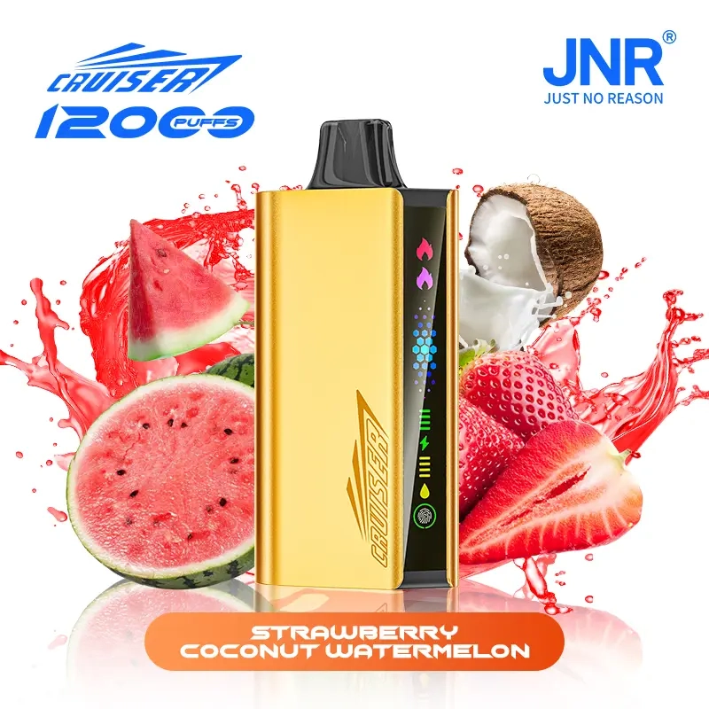 STRAWBERRY-COCONUT-WATERMELON-1 JNR Cruiser 12000 Puffs – Strawberry Coconut Watermelon - Image 1