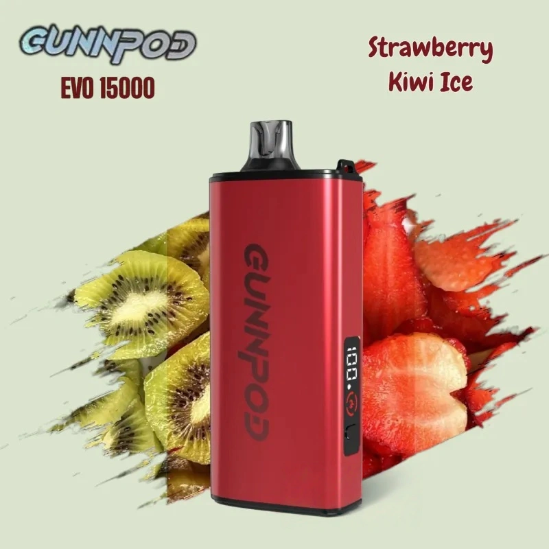 Strawberry-Kiwi-Ice Gunnpod EVO Strawberry Kiwi Ice 15000 - Image 1