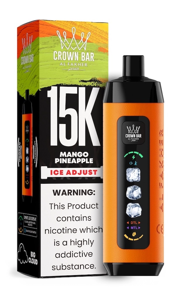al-fakher-crown-bar-ice-adjust-1.webp Al Fakher Crown Bar Ice Adjust 15000 -5 packs or more - Image 1
