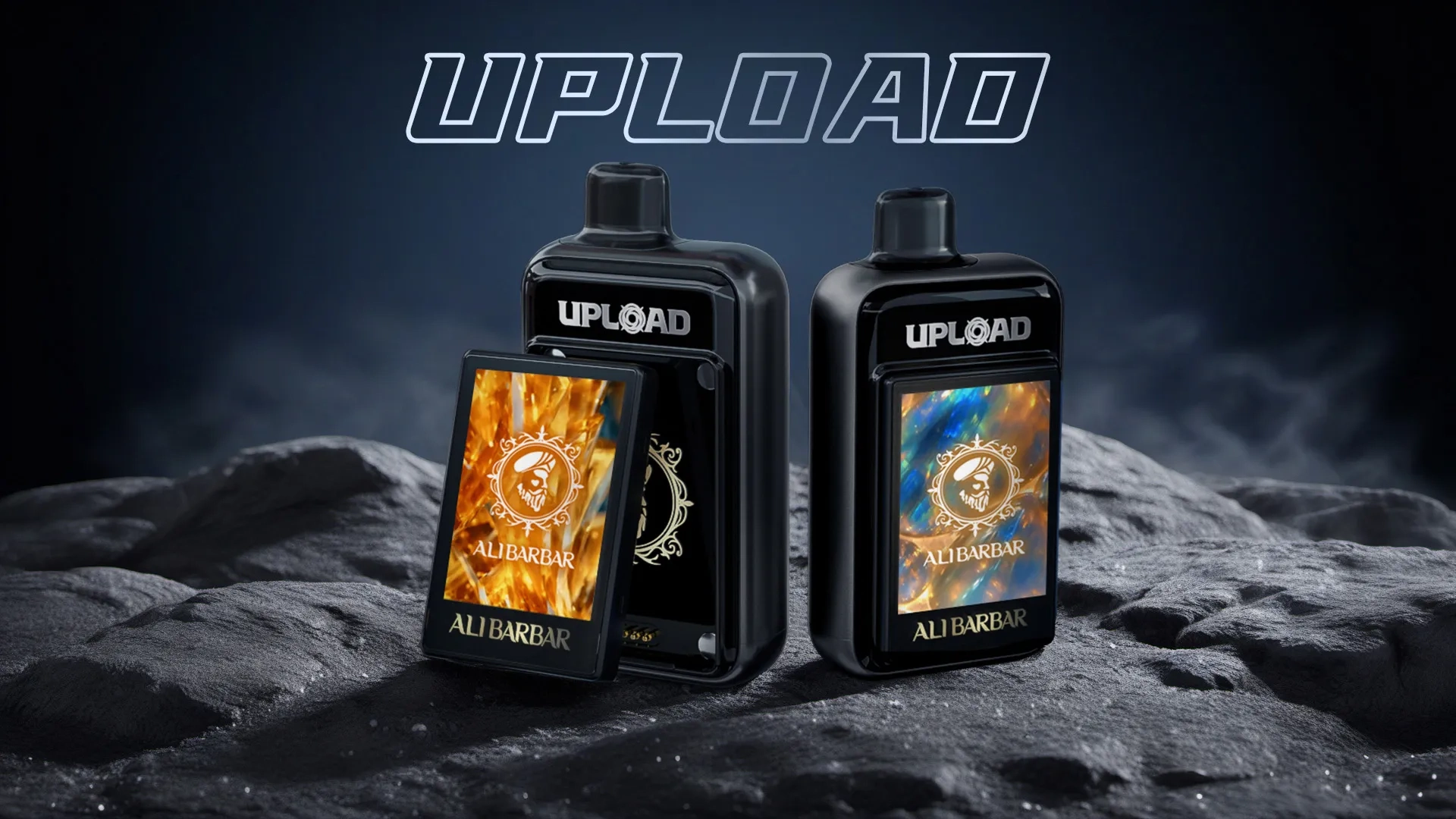 Alibarbar 25000 disposable vape setup showing its modern and futuristic chassis design