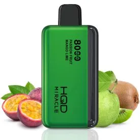 hqd-miracle-8000-puffs-passion-f (1) HQD Miracle 8000 Puffs – Passion Fruit Kiwi Guava 5%