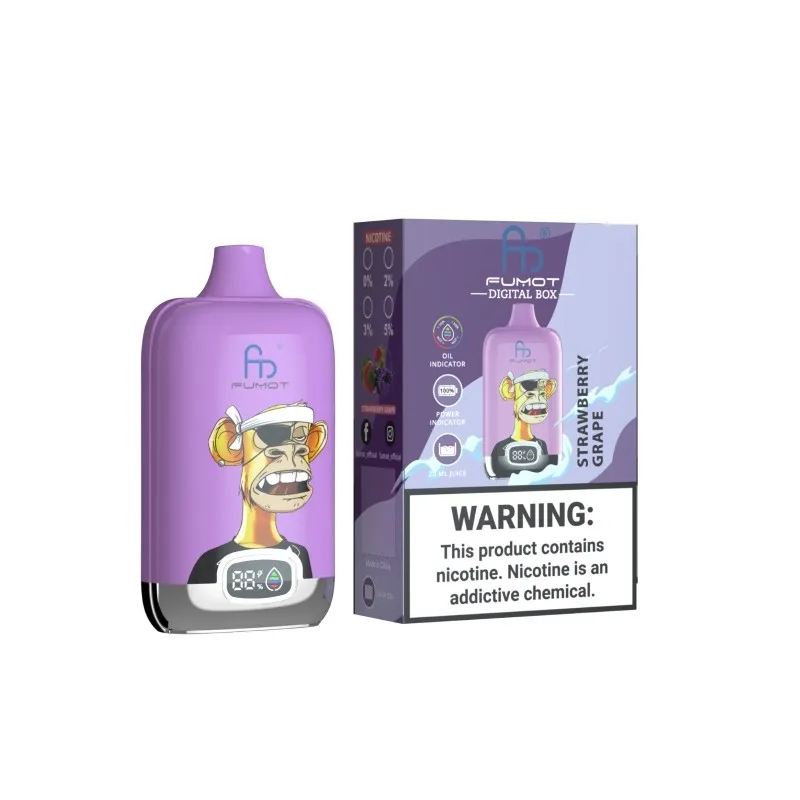Fumot Digital Box 12000 Puff – Strawberry Grape Fumot Digital Box 12000 Puff – Strawberry Grape