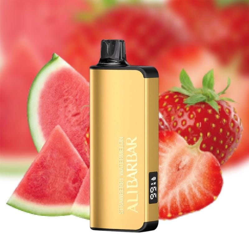 alibarbar-strawberry-watermelon.jpg ALIBARBAR INGOT 9000 Puffs DTL Version - Strawberry Watermelon - Image 1
