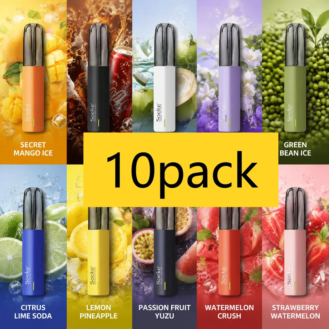 soeke-S7-10-pack.webp Soeke S7 6000 Puffs 10 Packs - Image 1